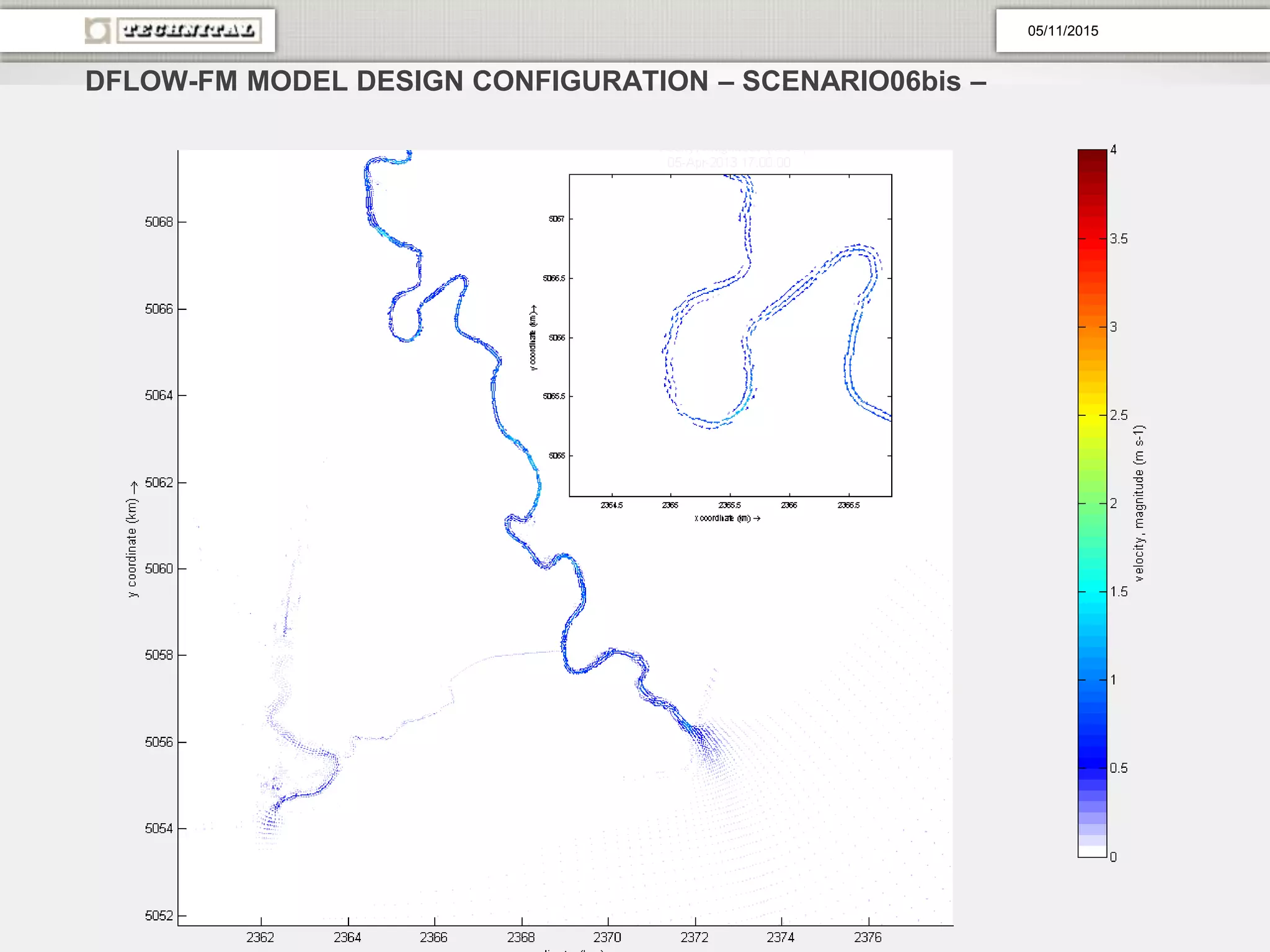 DFLOW-FM MODEL DESIGN CONFIGURATION – SCENARIO06bis –
05/11/2015
 