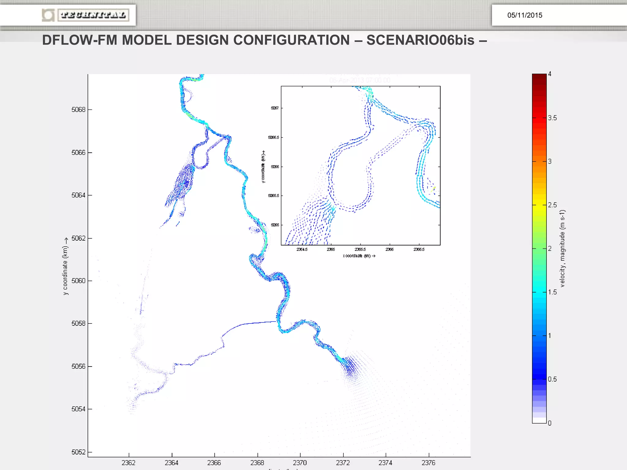 DFLOW-FM MODEL DESIGN CONFIGURATION – SCENARIO06bis –
05/11/2015
 