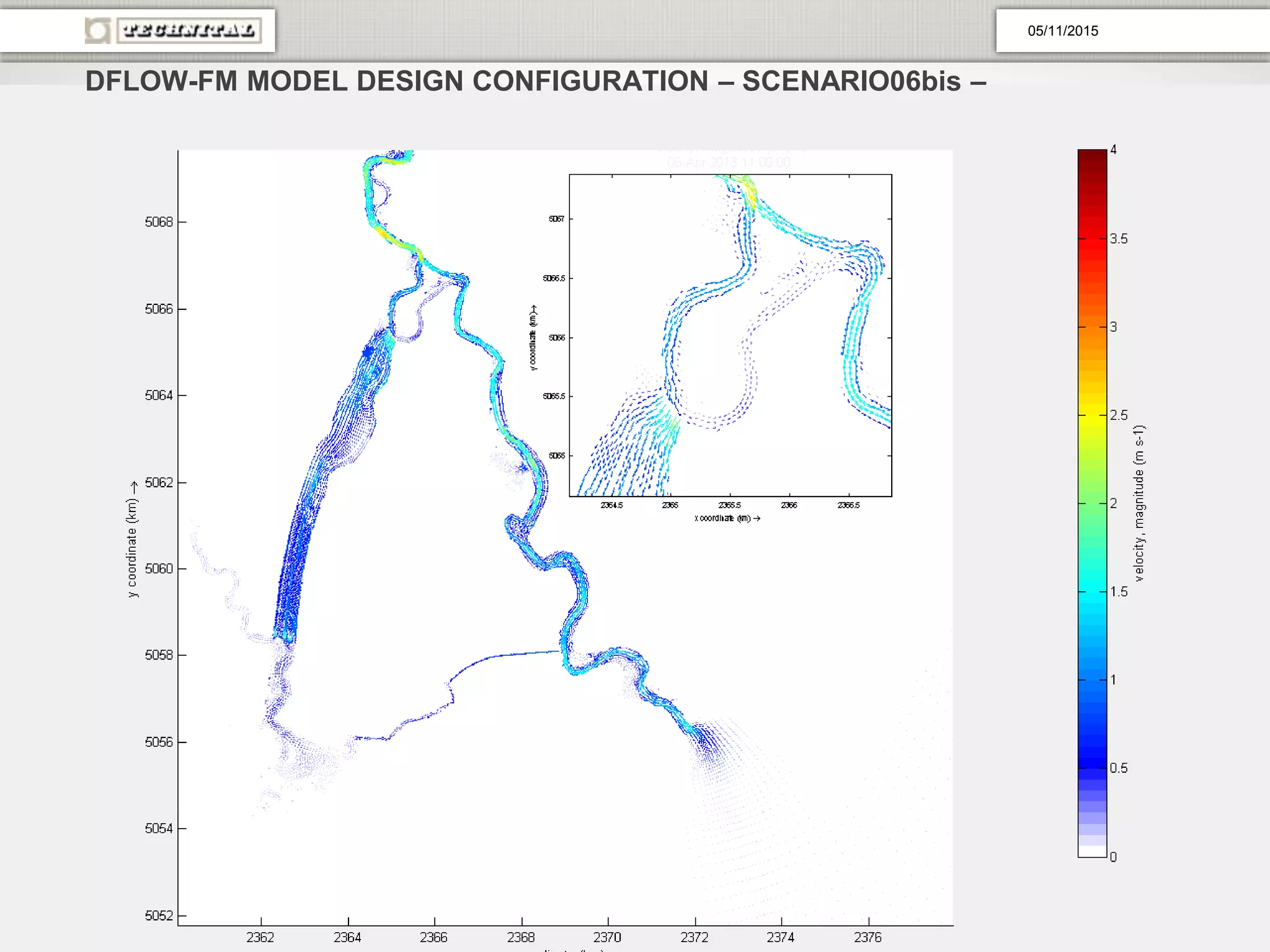 DFLOW-FM MODEL DESIGN CONFIGURATION – SCENARIO06bis –
05/11/2015
 