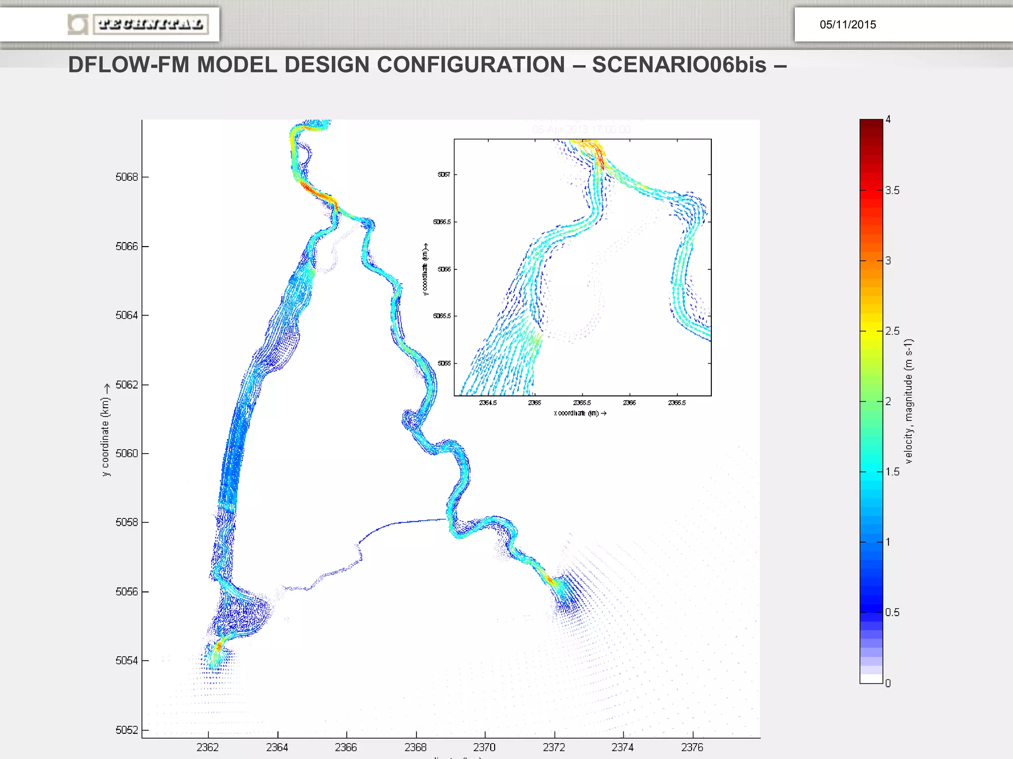 DFLOW-FM MODEL DESIGN CONFIGURATION – SCENARIO06bis –
05/11/2015
 