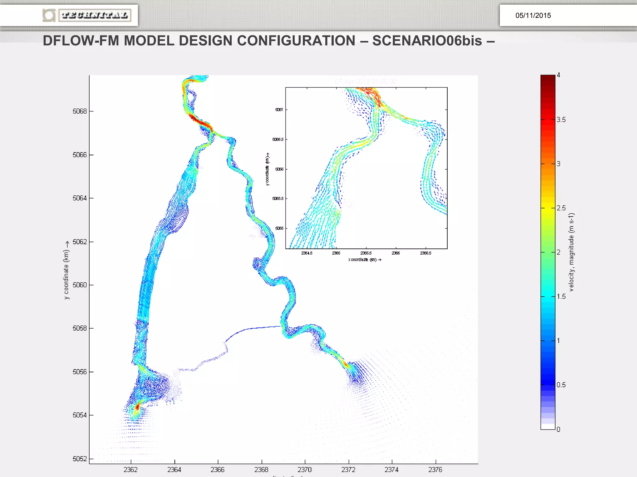 DFLOW-FM MODEL DESIGN CONFIGURATION – SCENARIO06bis –
05/11/2015
 