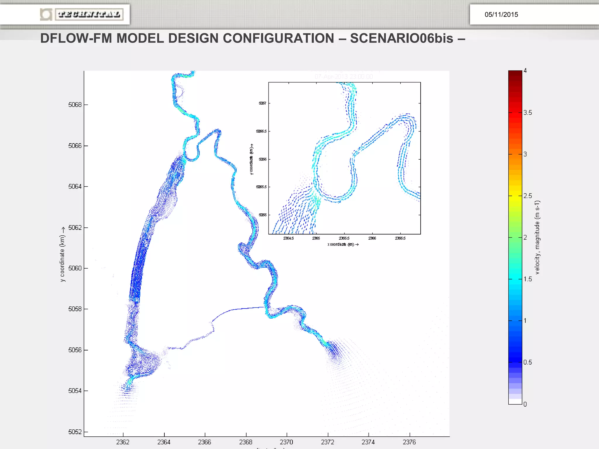 DFLOW-FM MODEL DESIGN CONFIGURATION – SCENARIO06bis –
05/11/2015
 