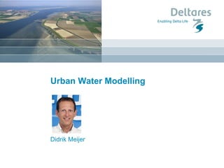 Urban Water Modelling
Didrik Meijer
 