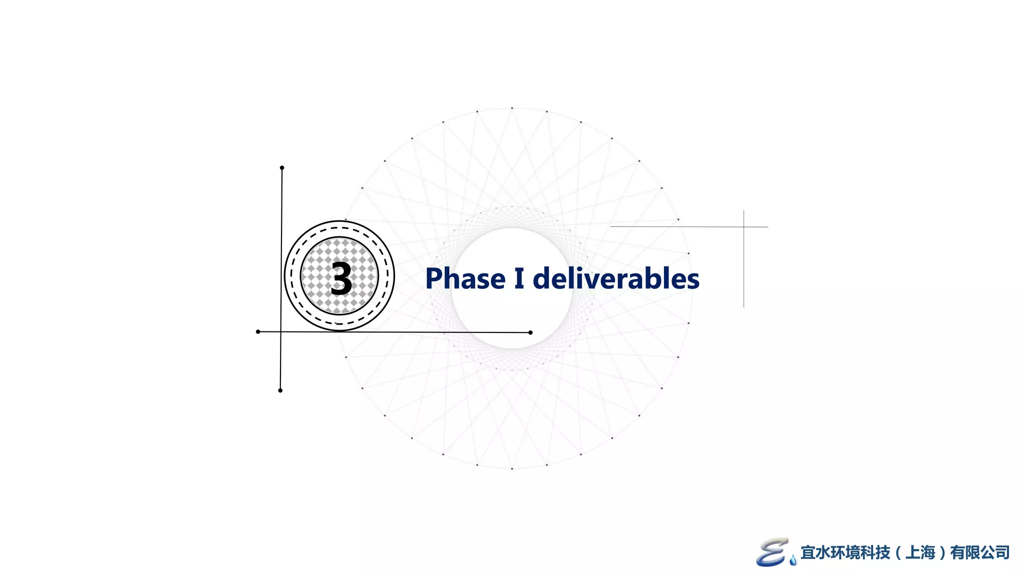 Phase I deliverables3
宜水环境科技（上海）有限公司
 