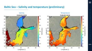Baltic Sea – Salinity and temperature (preliminary)
3DmodeloftheNorthSeausingDelft3DFM
20/25
TemperatureSalinity
 