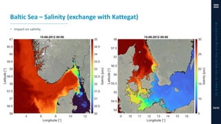 Baltic Sea – Salinity (exchange with Kattegat)
• Impact on salinity
3DmodeloftheNorthSeausingDelft3DFM
24/25
 