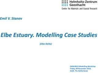 Elbe Estuary. Modelling Case Studies
Emil V. Stanev
DANUBIUS Modelling Workshop
Friday, 08 November 2019,
Delft, The Netherlands
(Elbe Delta)
 
