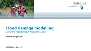 Flood damage modelling
using the Flood Impact Assessment Tool
Dennis Wagenaar
Delft3D User Days 2019
 