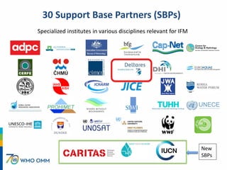 30 Support Base Partners (SBPs)
Specialized institutes in various disciplines relevant for IFM
New
SBPs
 