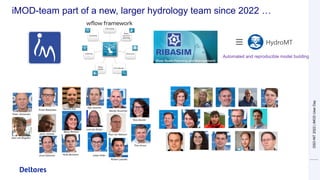 iMOD-team part of a new, larger hydrology team since 2022 …
DSD-INT
2022
|
iMOD
User
Day
 