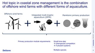 introduction
:
PROTIST
:
application
:
conclusion
Hot topic in coastal zone management is the combination
of offshore wind...