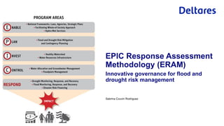 Sabrina Couvin Rodriguez
Innovative governance for flood and
drought risk management
EPIC Response Assessment
Methodology (ERAM)
 