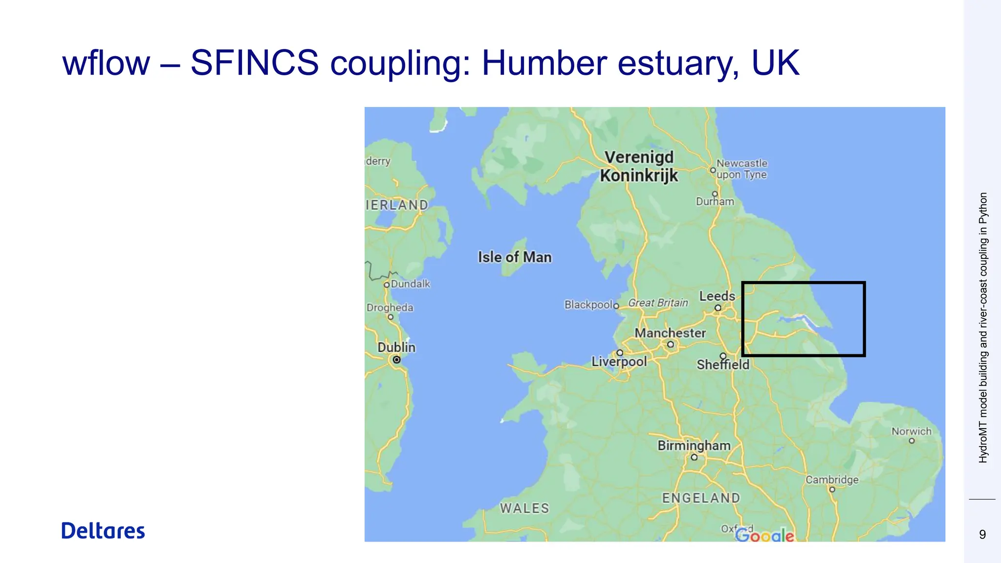 wflow – SFINCS coupling: Humber estuary, UK
HydroMT
model
building
and
river-coast
coupling
in
Python
9
 