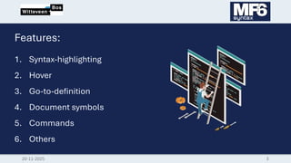 DSD-INT 2025 Visual Studio Code extension for MODFLOW 6 Syntax - Clanor ...