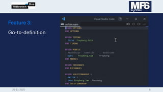DSD-INT 2025 Visual Studio Code extension for MODFLOW 6 Syntax - Clanor ...
