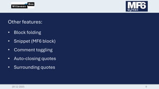 DSD-INT 2025 Visual Studio Code extension for MODFLOW 6 Syntax - Clanor ...