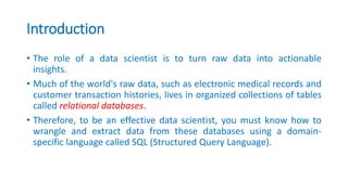 FOUNDATION OF DATA SCIENCE SQL QUESTIONS | PDF