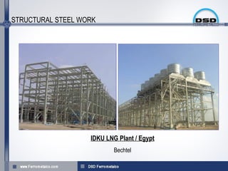 STRUCTURAL STEEL WORK




                   IDKU LNG Plant / Egypt
                           Bechtel
 