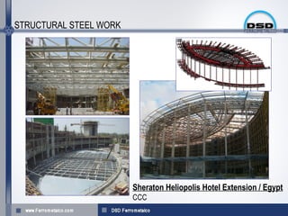 STRUCTURAL STEEL WORK




                        Sheraton Heliopolis Hotel Extension / Egypt
                        CCC
 