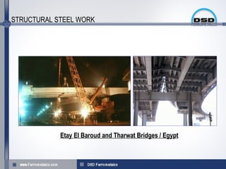 STRUCTURAL STEEL WORK




            Etay El Baroud and Tharwat Bridges / Egypt
 