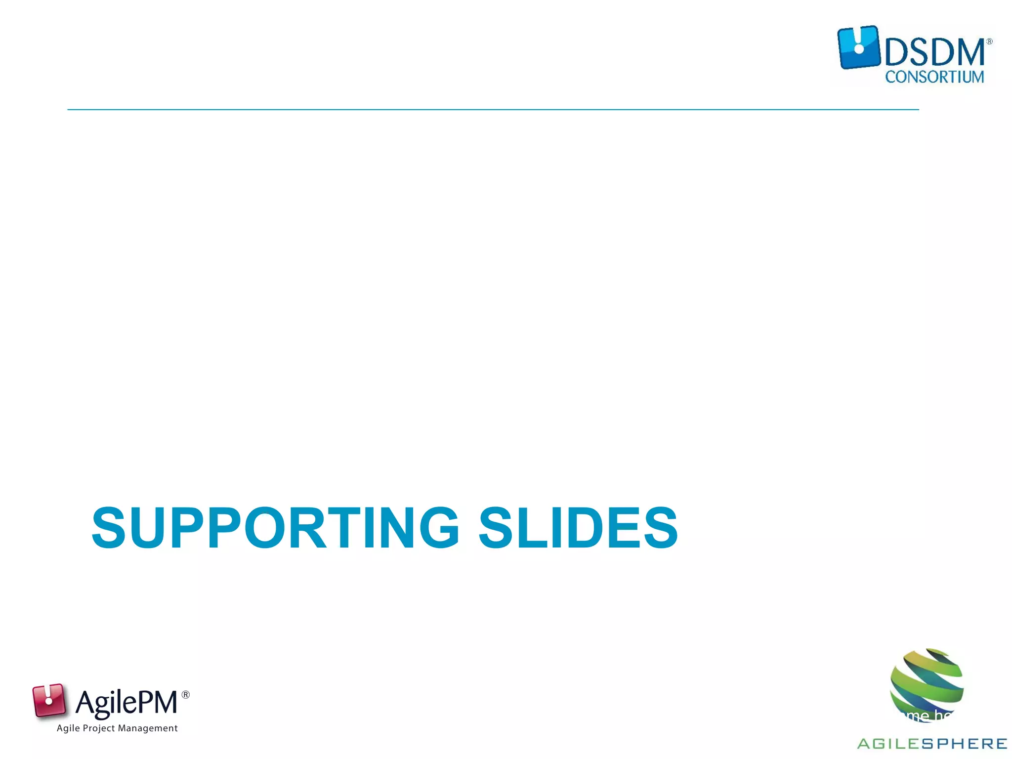 SUPPORTING SLIDES
Presentation by: Name here
 