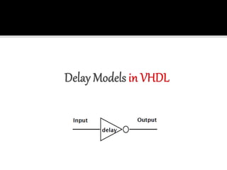Modeling Style and Delay Model of VHDL By Ap | PPTX