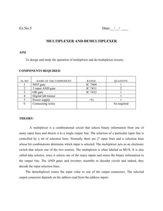 DIGITAL PRINCIPLES AND SYSTEM DESIGN LAB MANUAL | PDF