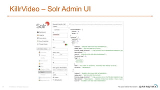 KillrVideo – Solr Admin UI
36 © DataStax, All Rights Reserved.
 