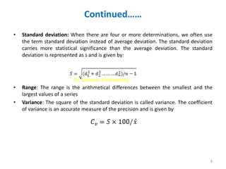 High Precision Values Using Standard Deviation DSE-2, ANALYTICAL METHODS.pptx