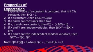 A PowerPoint Presentation on Mathematical Expectation | PPTX