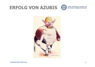 5A-RECRUITER-TAGE 2014
ERFOLG VON AZUBIS
 
