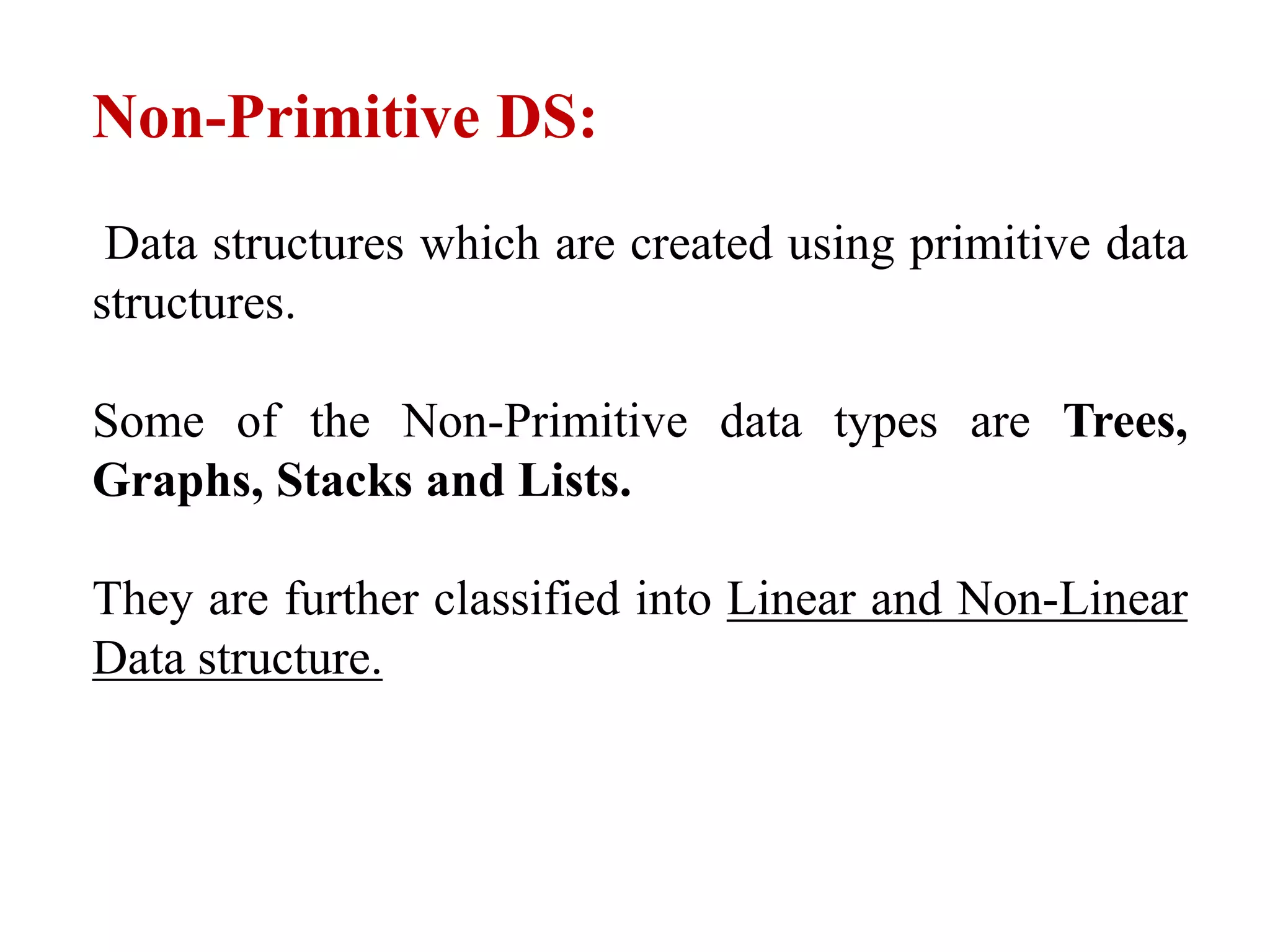 Data structures - unit 1 | PPTX