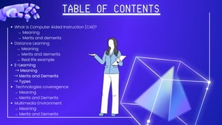 Computer Aided Learning Example DSE PRESENTATION of computer aided learning | PDF