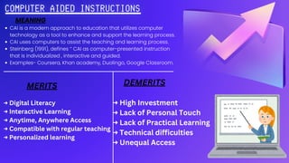 DSE PRESENTATION of computer aided learning | PDF