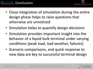 Systems Navigator - Added value of simulation in the design of ...