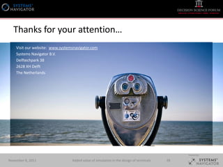Systems Navigator - Added value of simulation in the design of ...