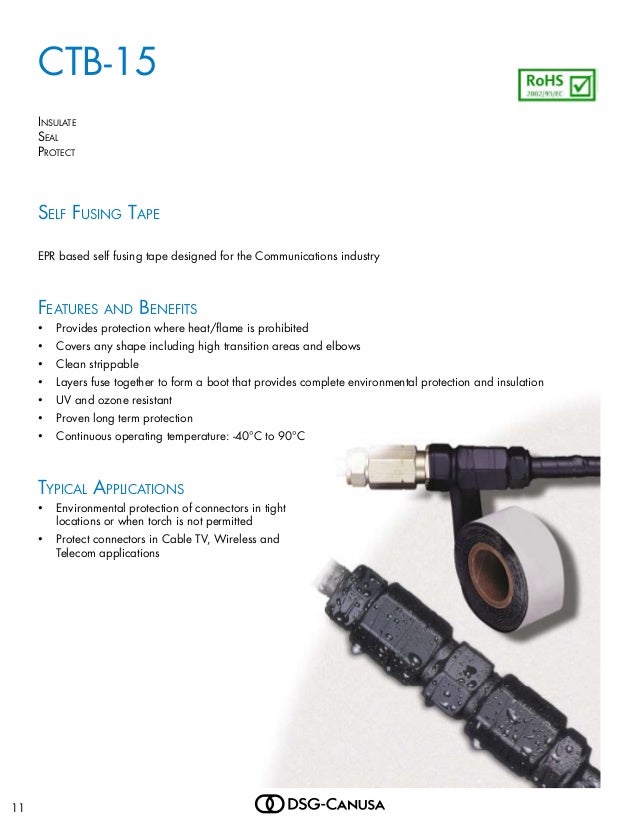 DSG Canusa Heat Shrink for Communications & Fibre Optics