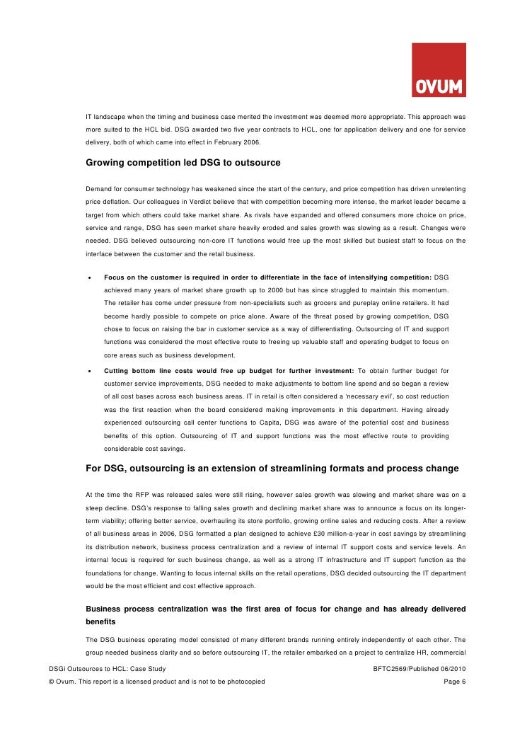 Hcl case study analysis picture
