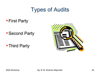 Types of Audits First Party Second Party  Third Party 
