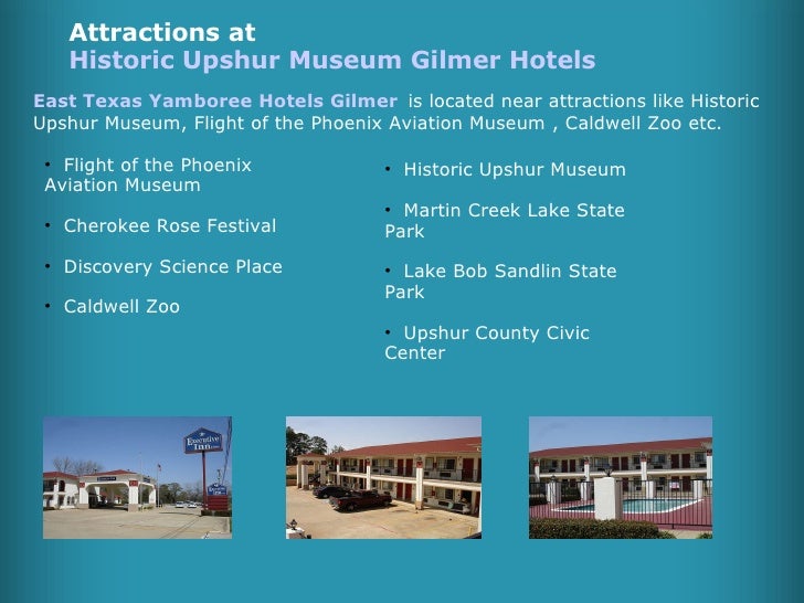 Hotel in Gilmer TX, Gilmer Texas Hotels