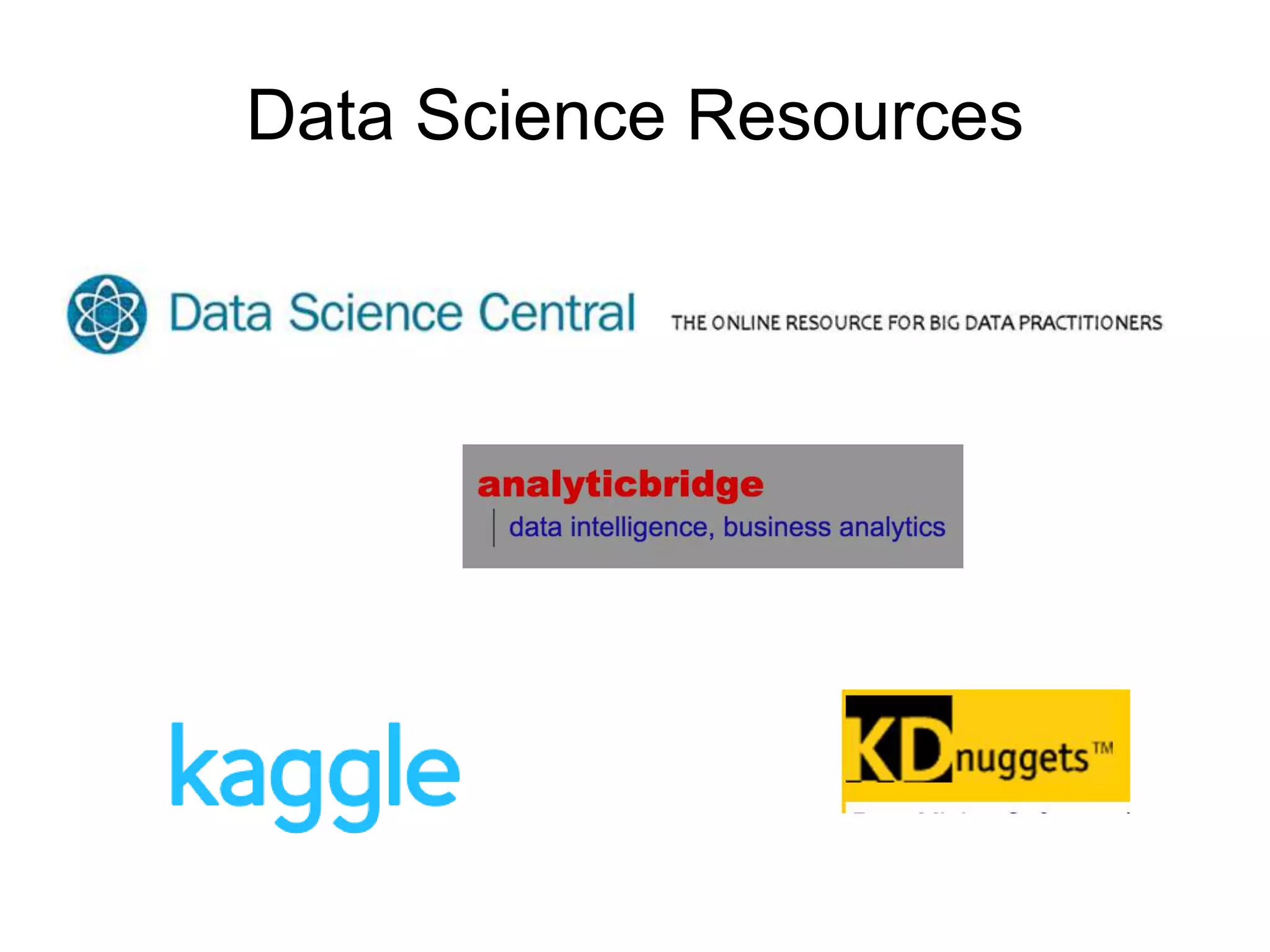 Data Science Resources
 