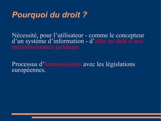 Introduction au droit informatique