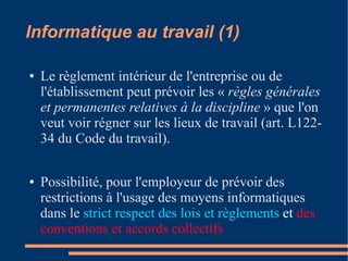 Introduction au droit informatique
