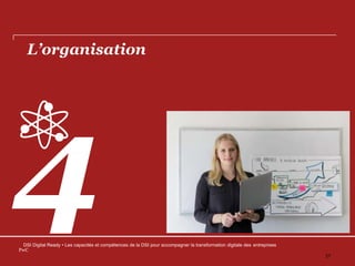 L’organisation
DSI Digital Ready • Les capacités et compétences de la DSI pour accompagner la transformation digitale des entreprises
PwC
27
 