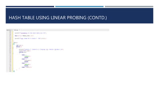 Data Structures : hashing (1) | PPTX