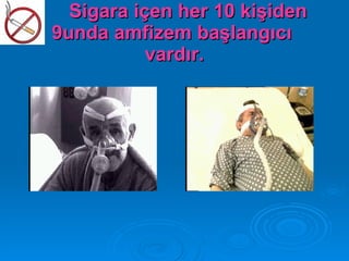 Sigara içen her 10 kişiden
9unda amfizem başlangıcı
           vardır.
 