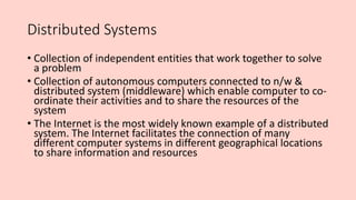 Introduction to Distributed System in pptx | PPT