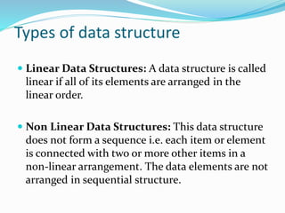introduction to Data Structure and classification | PPTX | Databases ...