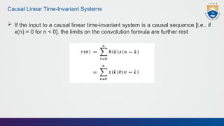 LTI SYSTEM and PROPERTIES OF LINEAR TIME INVARIANT SYSTEM | PPTX