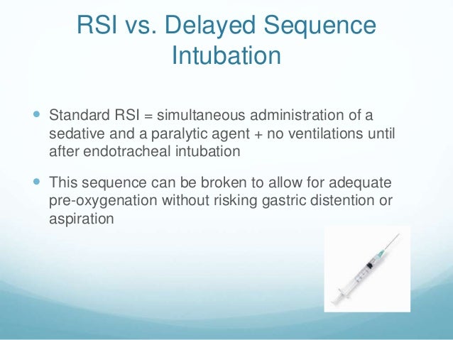 Delayed sequence intubation Delayed sequence intubation